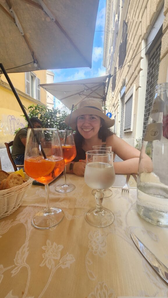 Un rico Aperol en roma